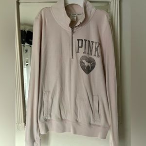 Quarter zip sweat shirt